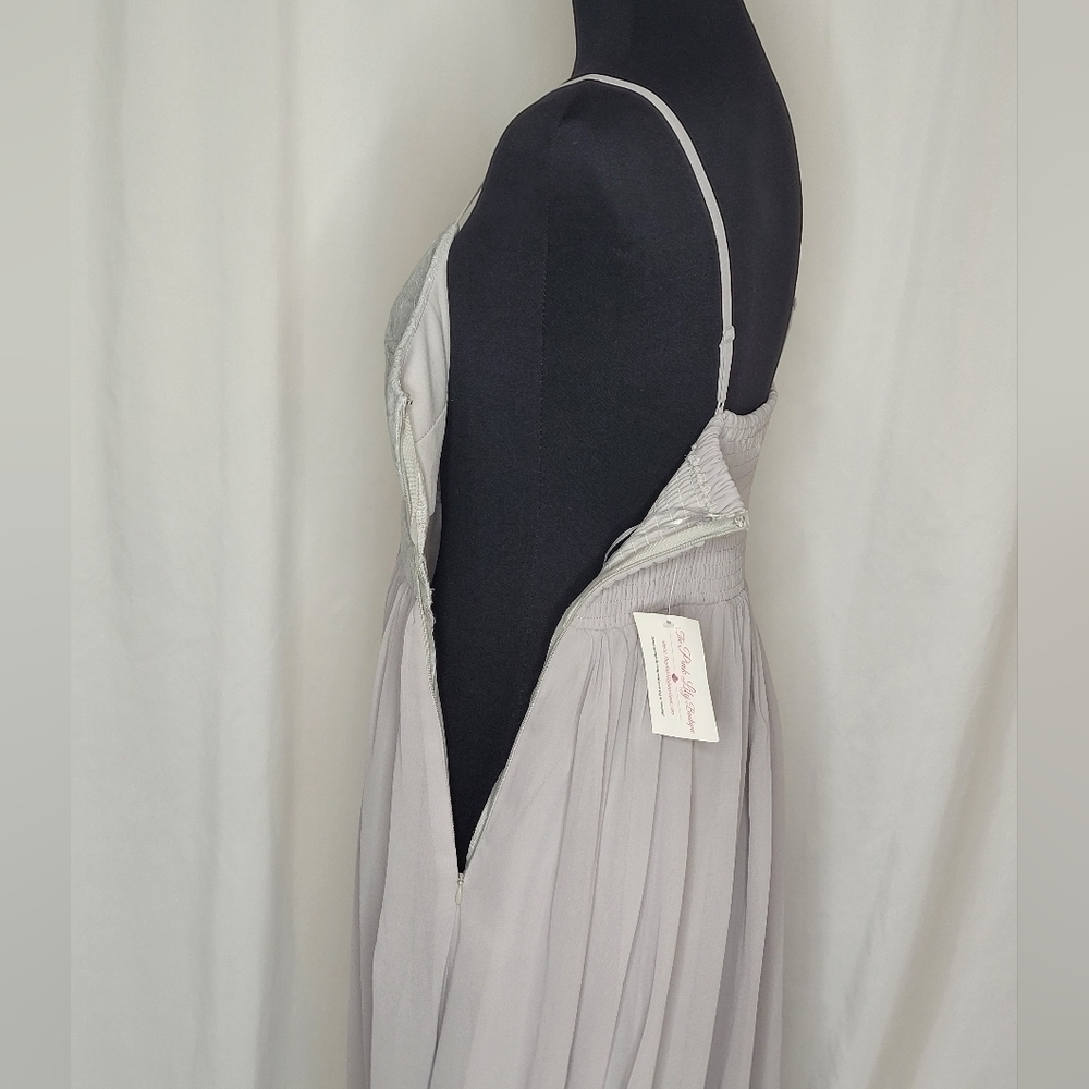 Maniju Lace Chiffon Formal Dress NWT - Size L - Picture 7 of 12